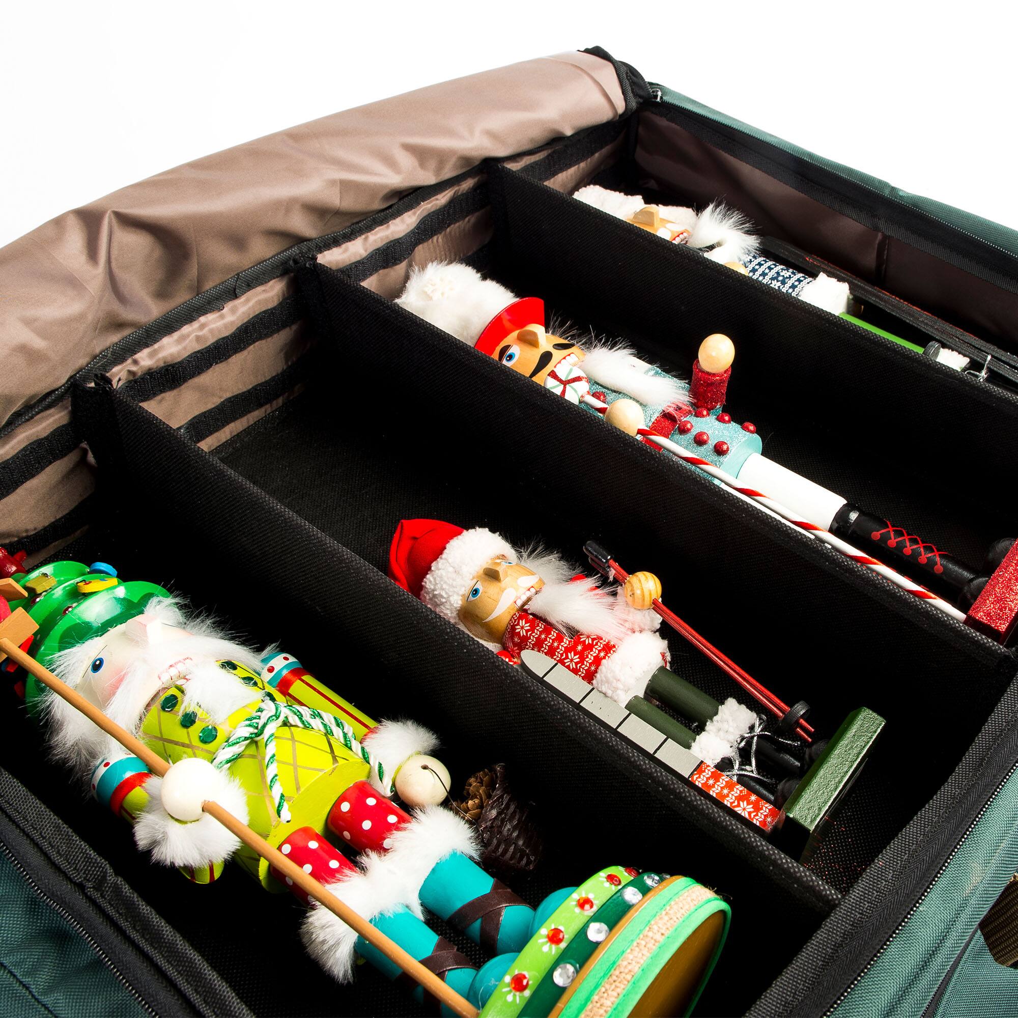 TreeKeeper 72ct. 4" Christmas Ornament Storage Box with Top Pocket